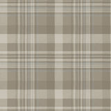 Dutton Plaid Light Brown Flannel Wallpaper by Chesapeake - 4192-72633