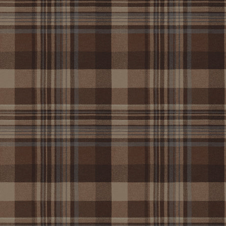 Dutton Plaid Rust Flannel Wallpaper by Chesapeake - 4192-72636