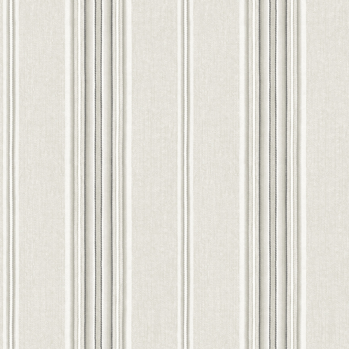 Calvados Grey Linen Stripe Wallpaper by Chesapeake - 4192-83124