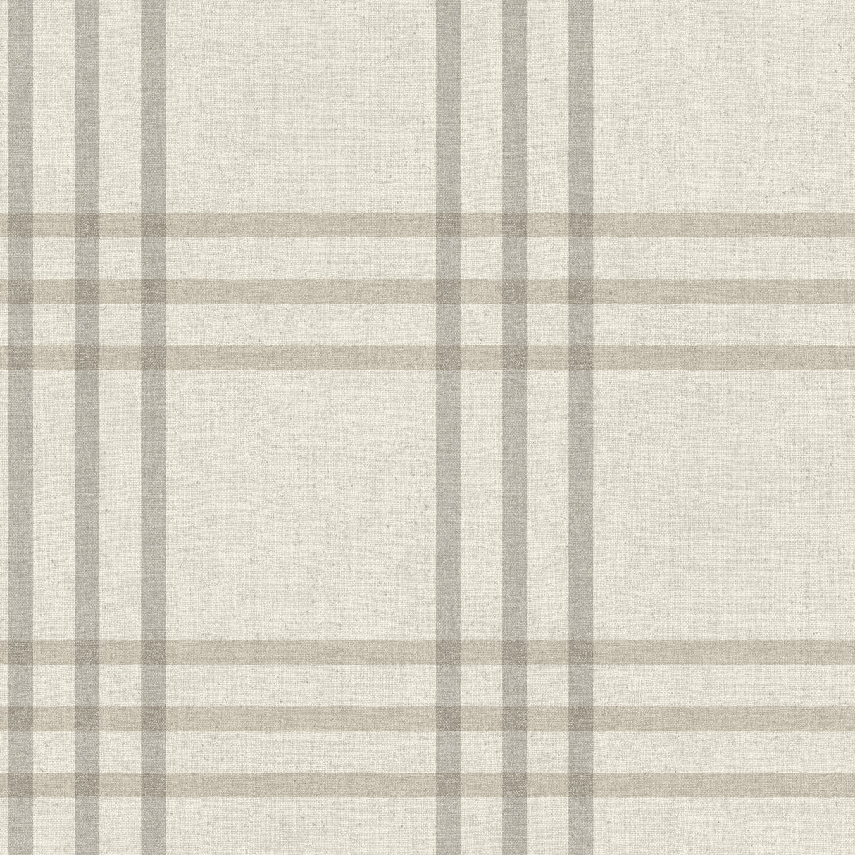 Fletcher Grey Plaid Farmhouse Wallpaper in Smokey Grey by Chesapeake - 4192-83401