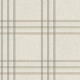 Fletcher Grey Plaid Farmhouse Wallpaper in Smokey Grey by Chesapeake - 4192-83401