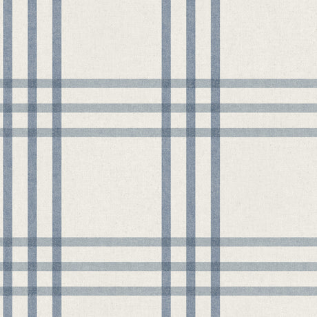 Fletcher Blue Plaid Wallpaper by Chesapeake - 4192-83402