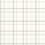 Burgess Light Grey Plaid Wallpaper by Chesapeake - 4192-83407