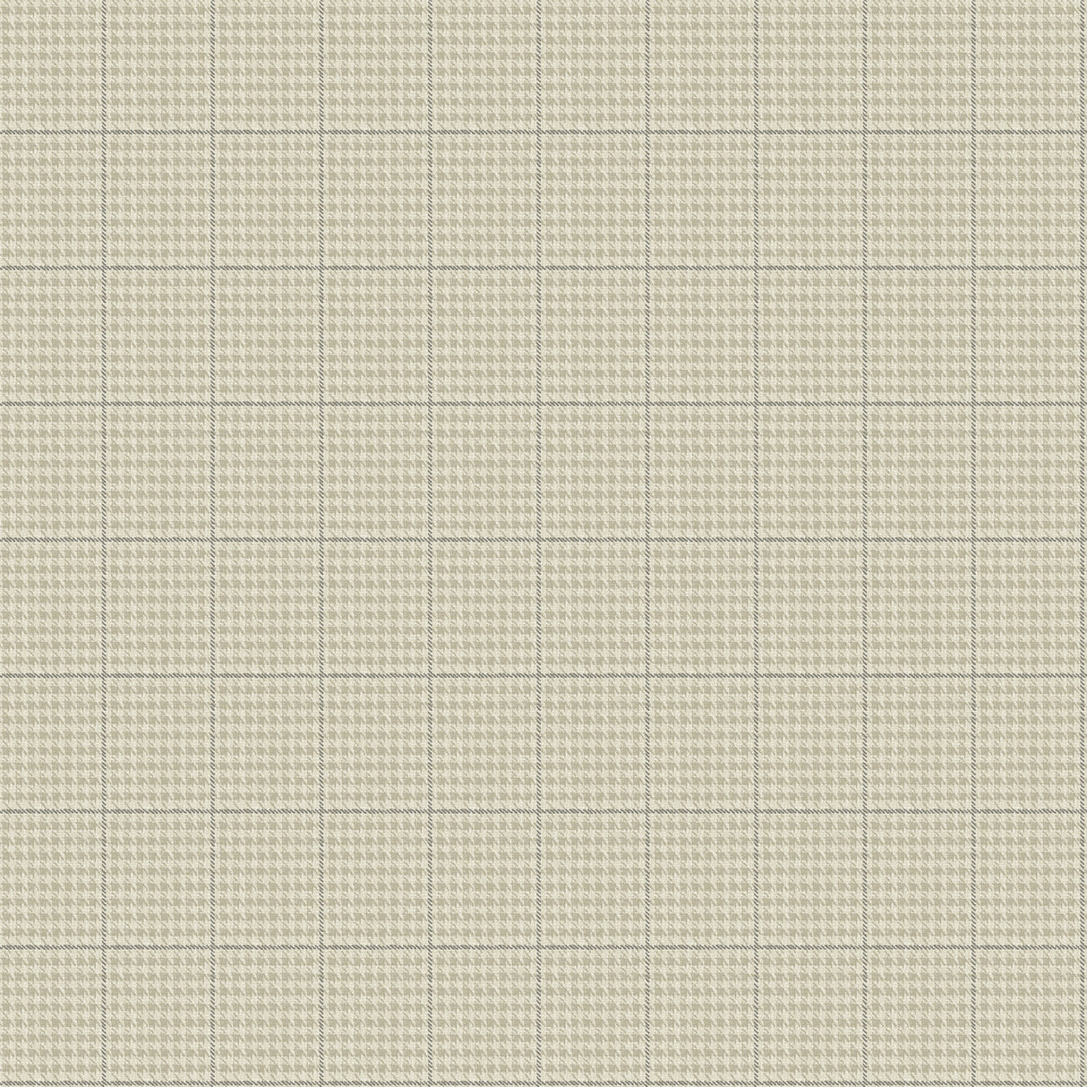 Prescott Taupe Glen Check Prepasted Sidewall Wallpaper by Chesapeake - 4192-83414