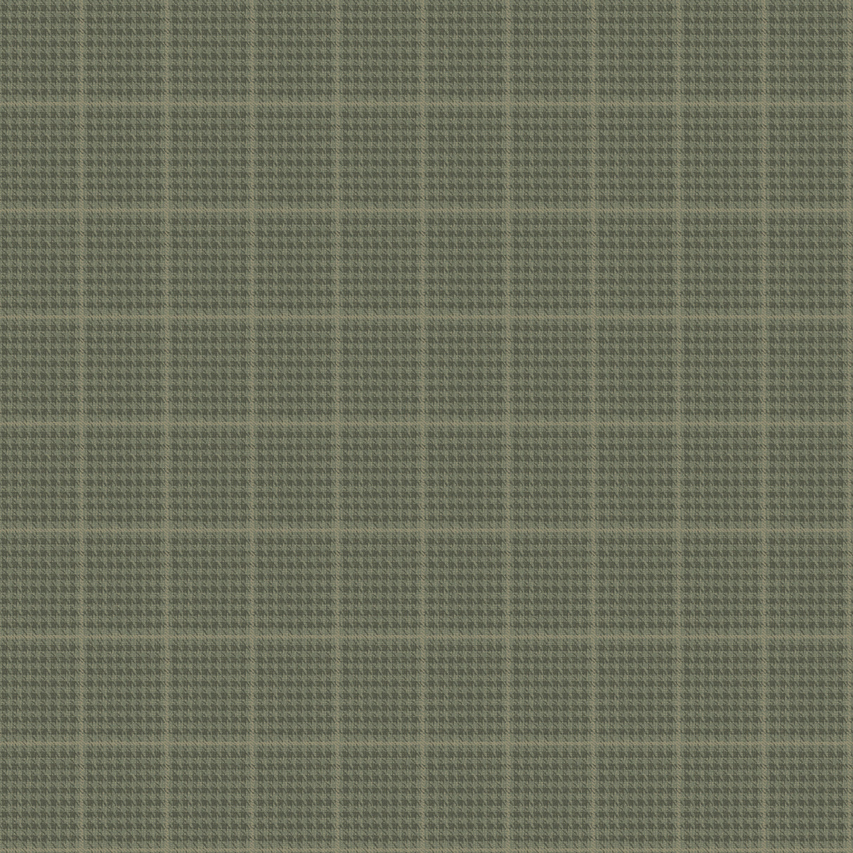Prescott Dark Green Glen Check Houndstooth Wallpaper by Chesapeake - 4192-83415