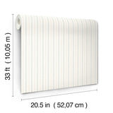 Harville Aqua Double Stripe Wallpaper in Aqua by Chesapeake Prepasted Easy Walls Non Woven Hybrid Farmhouse Stripes - 4192-83425