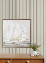 Harville Black Double Stripe Wallpaper by Chesapeake Prepasted Non Woven Hybrid Easy Walls Farmhouse Stripes Sidewall 4192-83429