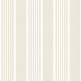 Bingley Beige Embellished Stripe Wallpaper by Chesapeake - 4192-83433