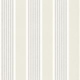 Bingley Light Grey Embellished Stripe Wallpaper by Chesapeake - 4192-83434