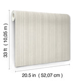 Stokes Grey Chevron Stripe Wallpaper by Chesapeake - Modern Graphics Plaid & Stripe Prepasted Non Woven Hybrid Wallpaper - 4192-83446