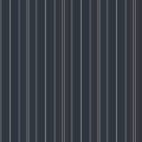 Lascelle Navy Modern Pinstripe Wallpaper by Chesapeake - 4192-83450