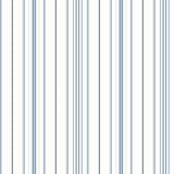 Lascelle Blue Modern Pinstripe Wallpaper by Chesapeake - 4192-83454