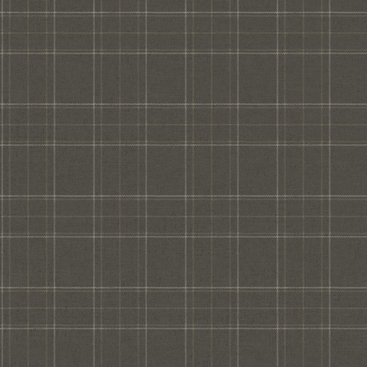Fox Hollow Charcoal Dashed Plaid Wallpaper by Chesapeake - 4192-83457