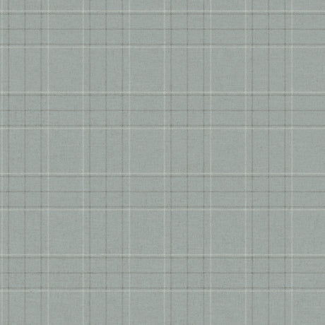 Fox Hollow Turquoise Dashed Plaid Wallpaper by Chesapeake - 4192-83459
