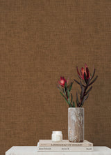 Alba Copper by A-Street Prints Open Weave Vinyl Non Woven Wallpaper – A-Street Prints 4193-7409