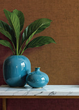 Alba Copper by A-Street Prints Open Weave Vinyl Non Woven Wallpaper – A-Street Prints 4193-7409