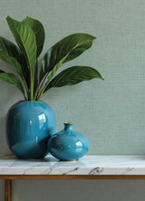 Alba Light Blue by A-Street Prints Open Weave Wallpaper – Brewster 4193-7410