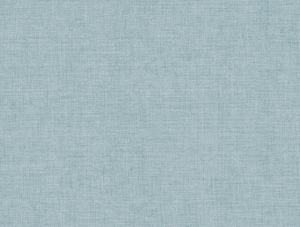 Alba Sky Blue Open Weave Wallpaper by A-Street Prints showing subtle woven texture