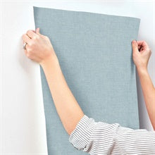 Alba Sky Blue by A-Street Prints Open Weave Wallpaper- A-Street Prints 4193-7411