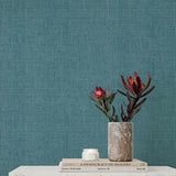 Alba Turquoise by A-Street Prints Open Weave Wallpaper- A-Street Prints 4193-7412