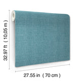 Alba Turquoise by A-Street Prints Open Weave Wallpaper- A-Street Prints 4193-7412