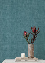 Alba Turquoise by A-Street Prints Open Weave Wallpaper- A-Street Prints 4193-7412