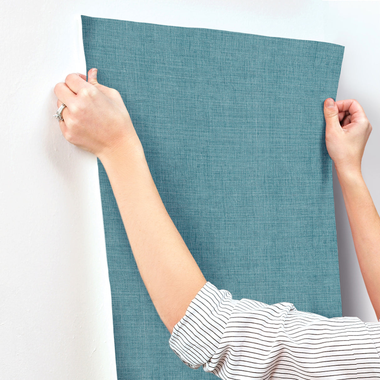 Alba Turquoise by A-Street Prints Open Weave Wallpaper- A-Street Prints 4193-7412