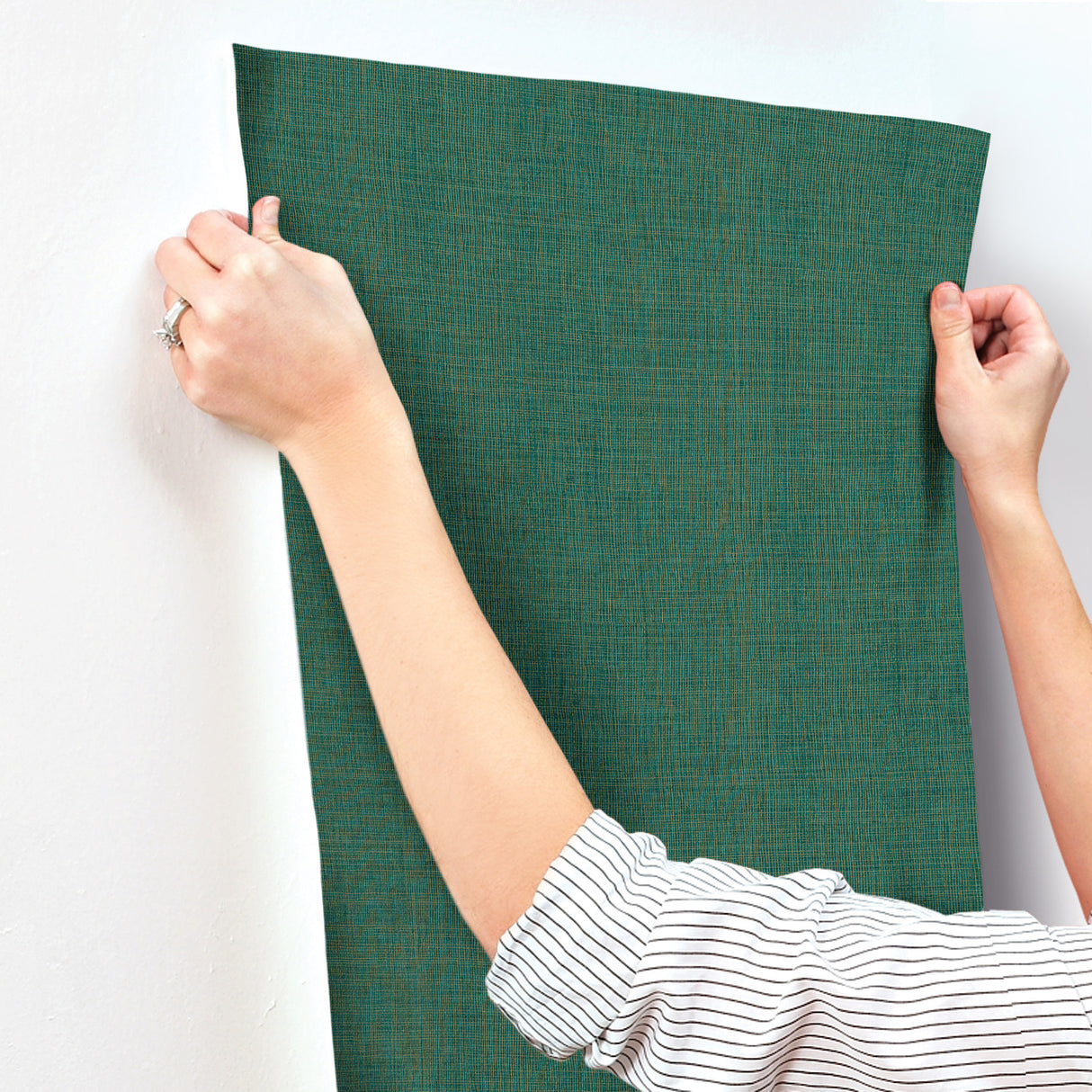 Alba Evergreen by A-Street Prints Open Weave Wallpaper- A-Street Prints 4193-7413