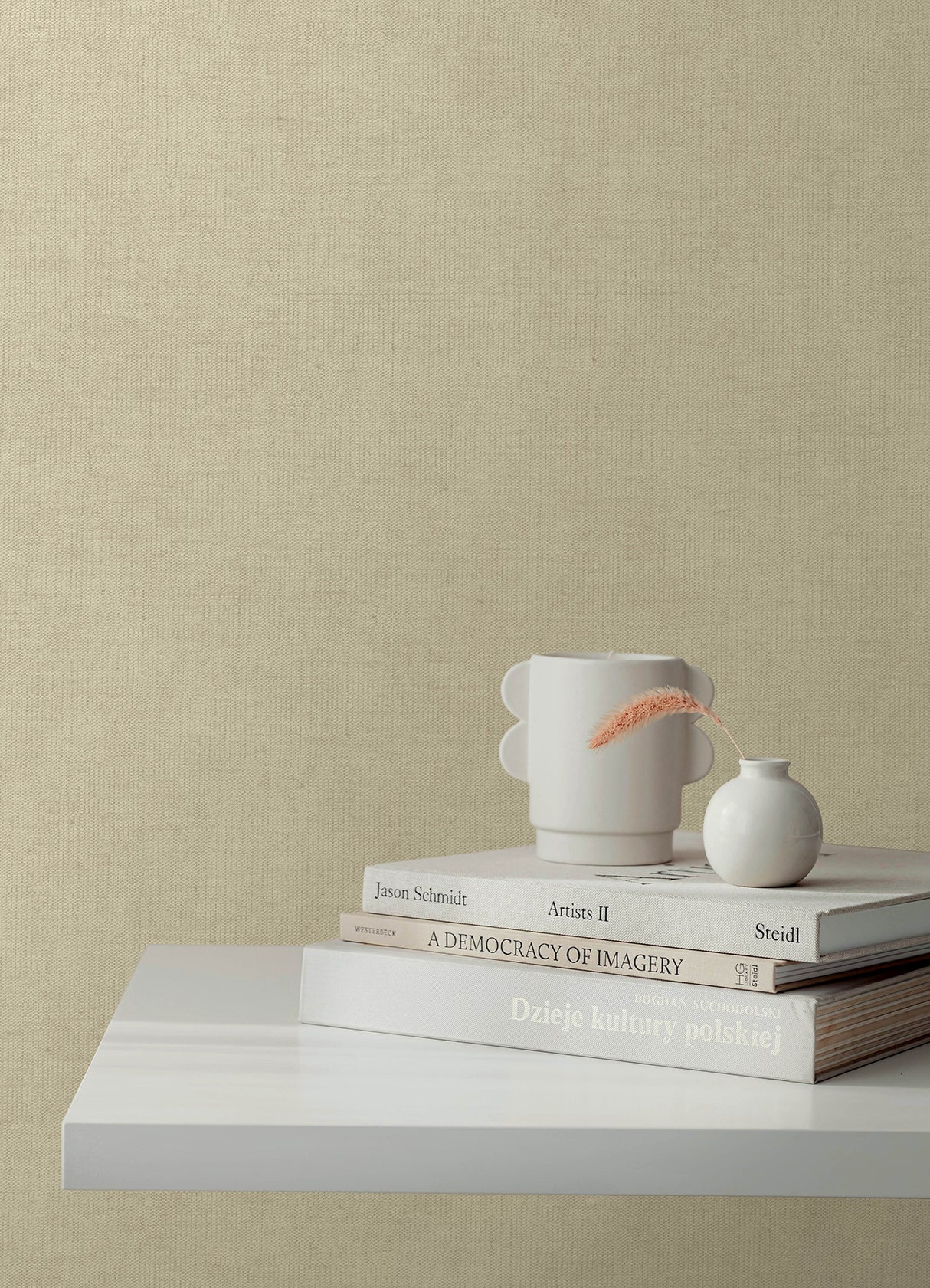 Nuovo Taupe by A-Street Prints Faux Linen Wallpaper – Brewster 4193-7422