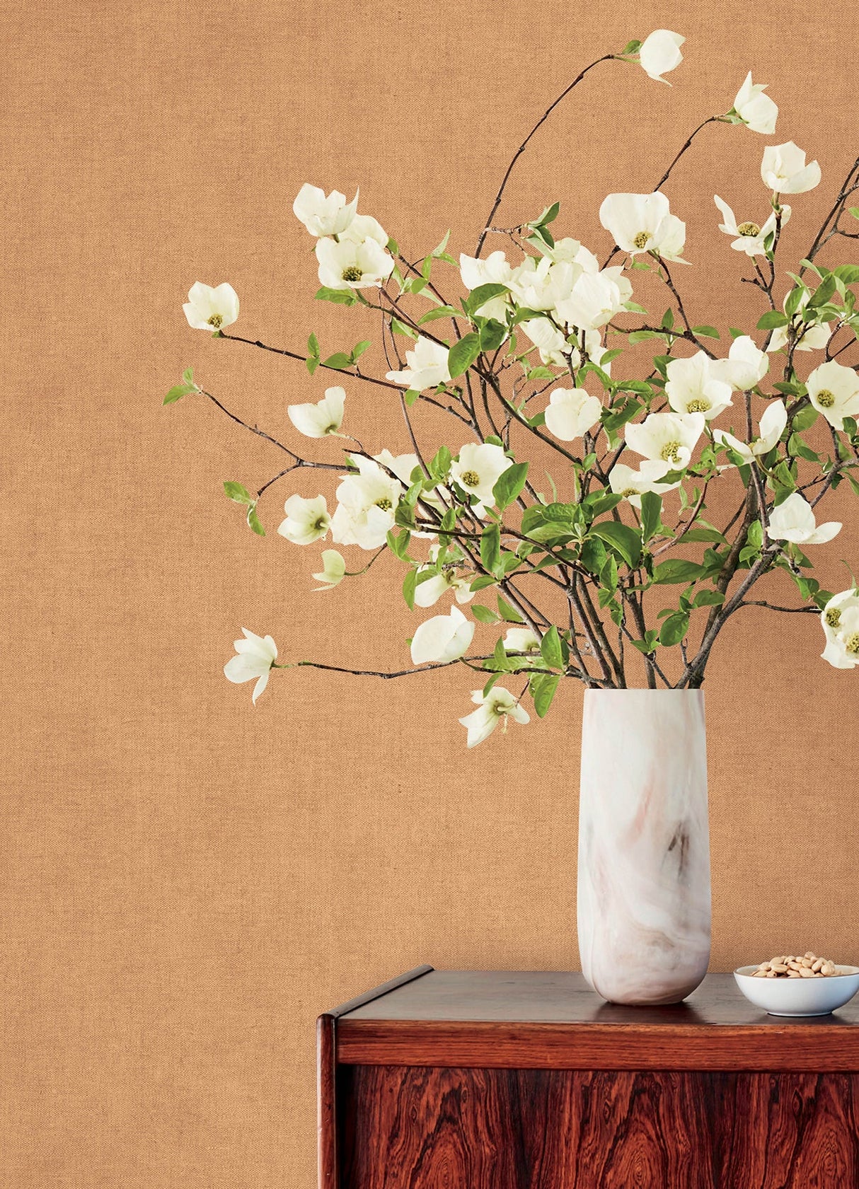 Nuovo Apricot by A-Street Prints Faux Linen Wallpaper – A-Street Prints 4193-7425