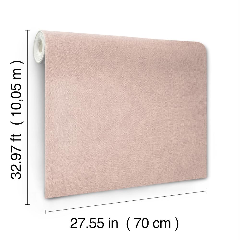 Nuovo Rose by A-Street Prints Faux Linen Wallpaper- A-Street Prints 4193-7426