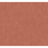 Nuovo Rust Faux Linen Wallpaper swatch in brick-red faux fabric texture