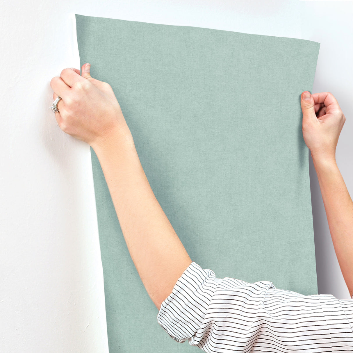 Nuovo Aqua by A-Street Prints Faux Linen Wallpaper – A-Street Prints 4193-7432
