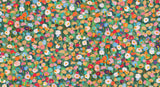 Prato Green Petite Floral Wallpaper roll and pattern