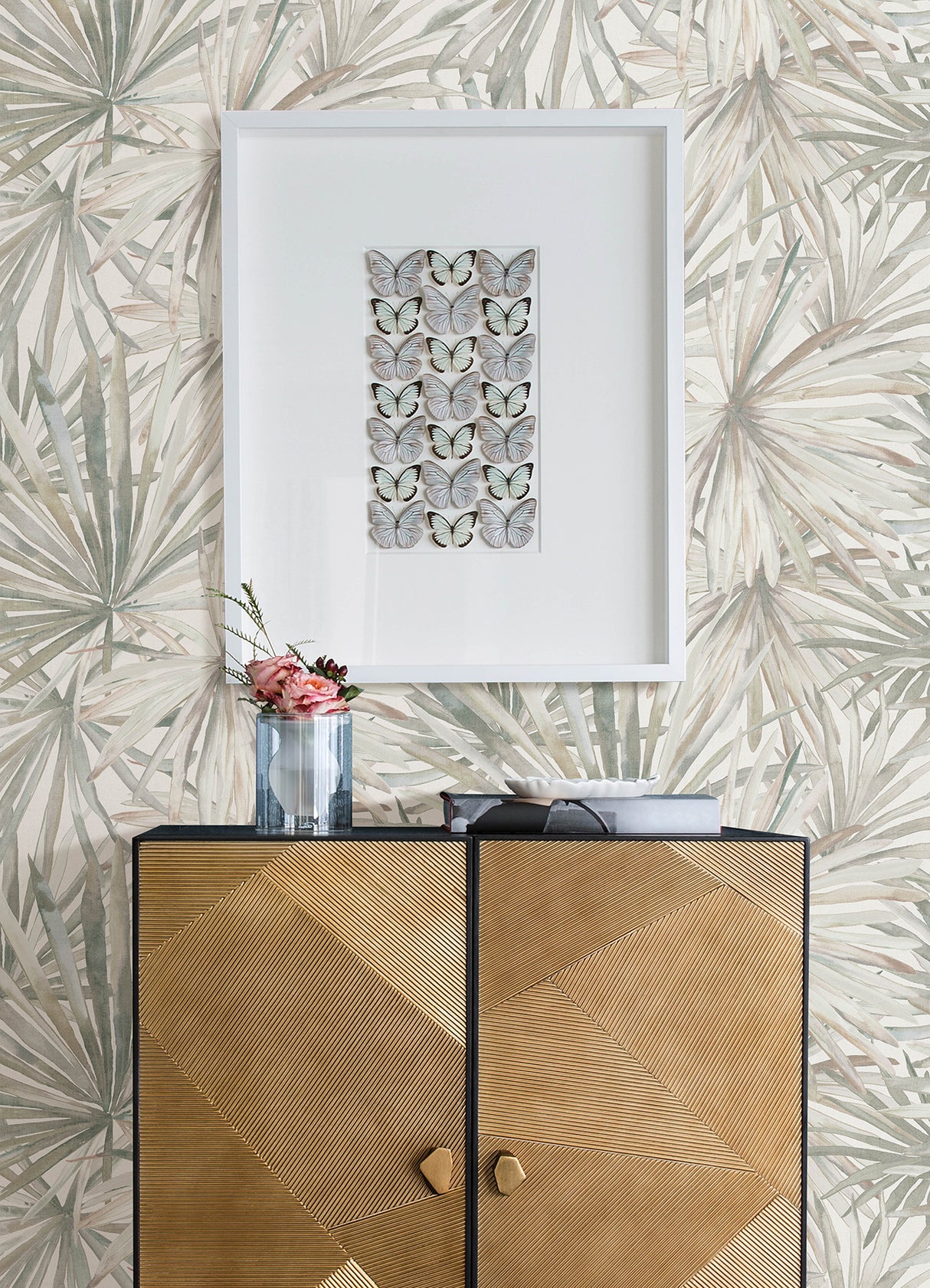 Corifa Cream by A-Street Prints Palm Leaf Wallpaper – A-Street Prints 4193-7450