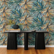 Corifa Sea Green by A-Street Prints Palm Leaf Wallpaper- A-Street Prints 4193-7451