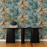Corifa Sea Green by A-Street Prints Palm Leaf Wallpaper- A-Street Prints 4193-7451