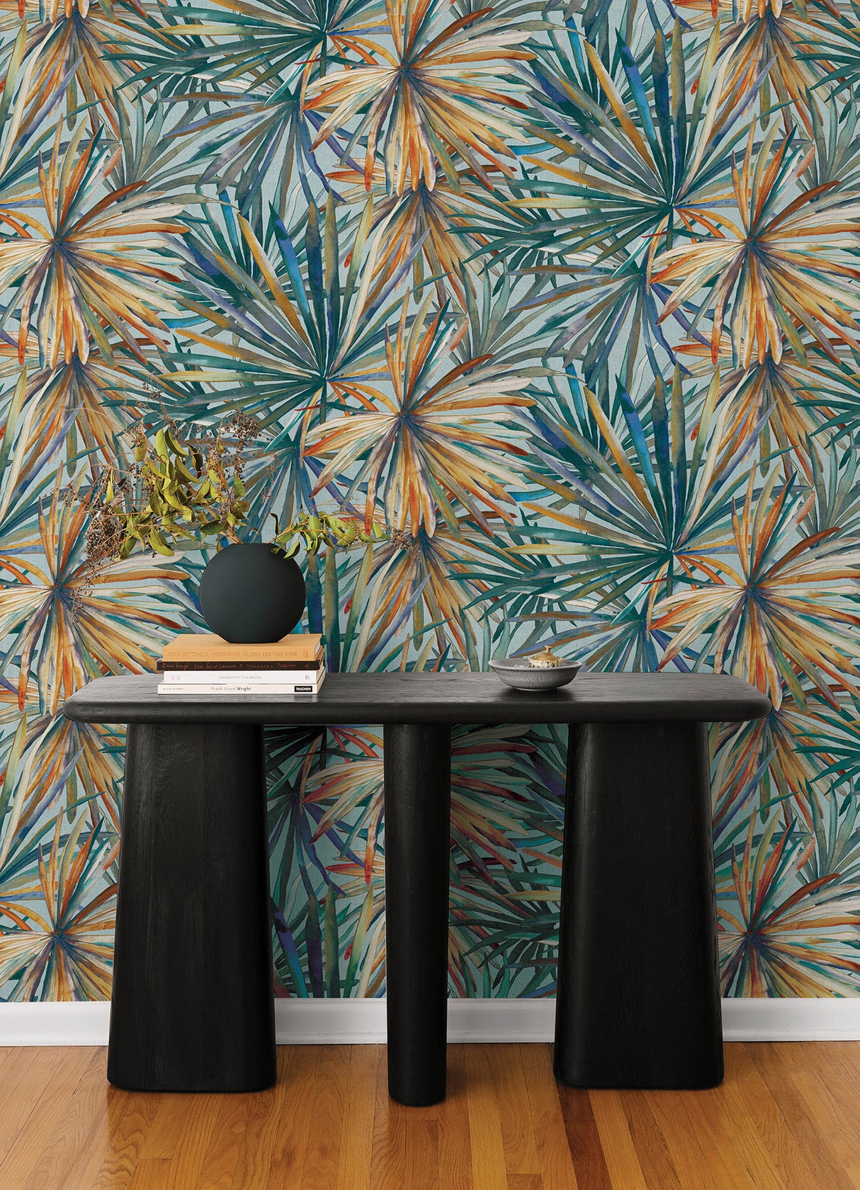 Corifa Sea Green by A-Street Prints Palm Leaf Wallpaper- A-Street Prints 4193-7451