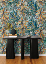 Corifa Sea Green by A-Street Prints Palm Leaf Wallpaper- A-Street Prints 4193-7451