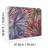 Corifa Purple by A-Street Prints Palm Leaf Wallpaper – A-Street Prints 4193-7452