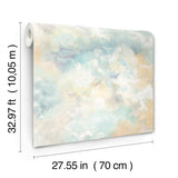 Aria Aquamarine by A-Street Prints Abstract Wallpaper- A-Street Prints 4193-7462