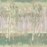 A-Street Prints Primavera Multicolor abstract birch grove wall mural, 4 panels measuring 8.92-ft W x 9.8-ft H