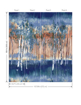 Primavera Dark Blue by A-Street Prints Wall Mural – A-Street Prints 4193-7472M