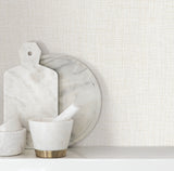Beau Dove by Warner Faux Fabric Wallpaper – Brewster Home Fashions 4195-5301