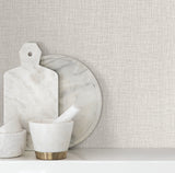 Beau Light Grey by Warner Faux Fabric Wallpaper – Brewster Home Fashions 4195-5302