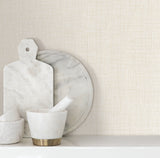 Beau Beige by Warner Faux Fabric Wallpaper – Brewster Home Fashions 4195-5303