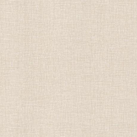 Beau Light Brown faux fabric commercial wallpaper in neutral woven-look texture.