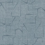 Lyle Denim Abstract Geometric Wallpaper