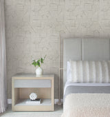 Lyle Olive by Warner Abstract Geometric Wallpaper – Brewster Home Fashions 4195-5324