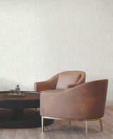 Rian Off-White by Warner Linear Abstract Wallpaper – Brewster Home Fashions 4195-5358